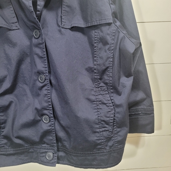 EUC Talbots Lightweight Navy Blue Jacket Women's sz 24 - Picture 3 of 8